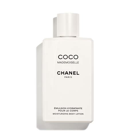 chanel mademoiselle moisturizing body lotion.